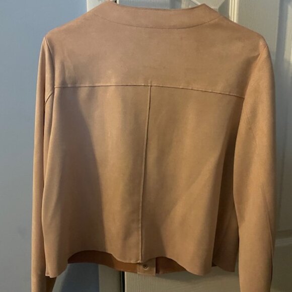 Zara Pink Suede-Like Jacket - Picture 2 of 4